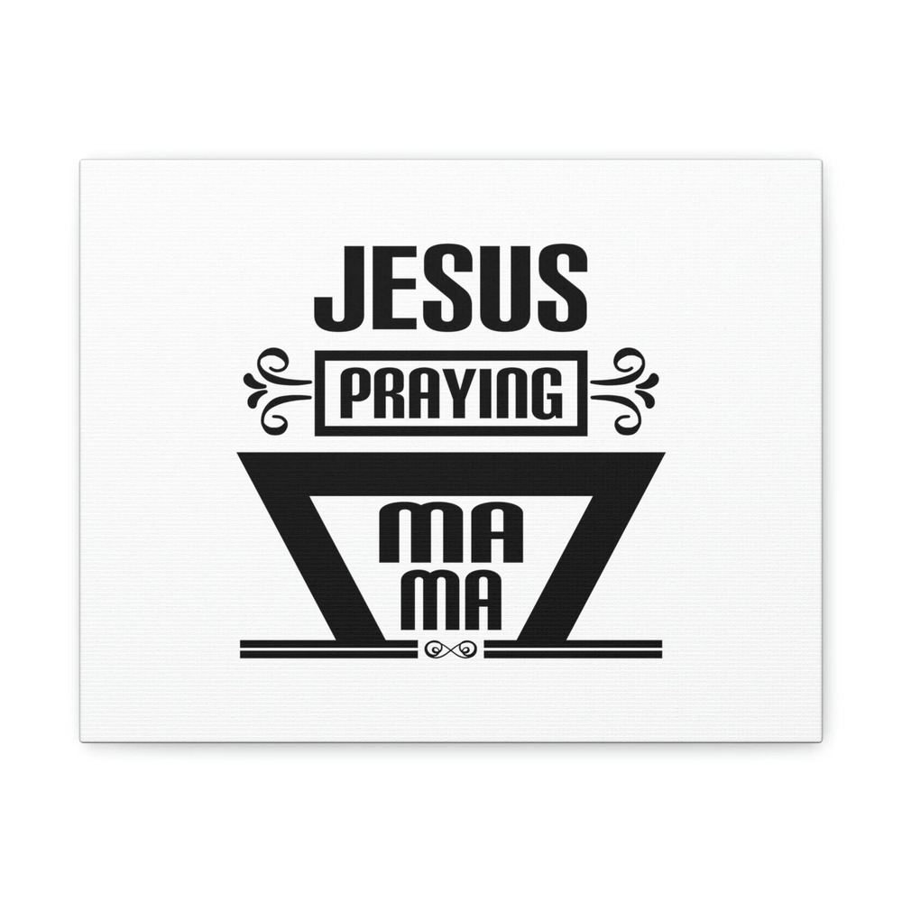 Scripture Walls Jesus Praying Luke 2:51 White Christian Wall Art Bible Verse